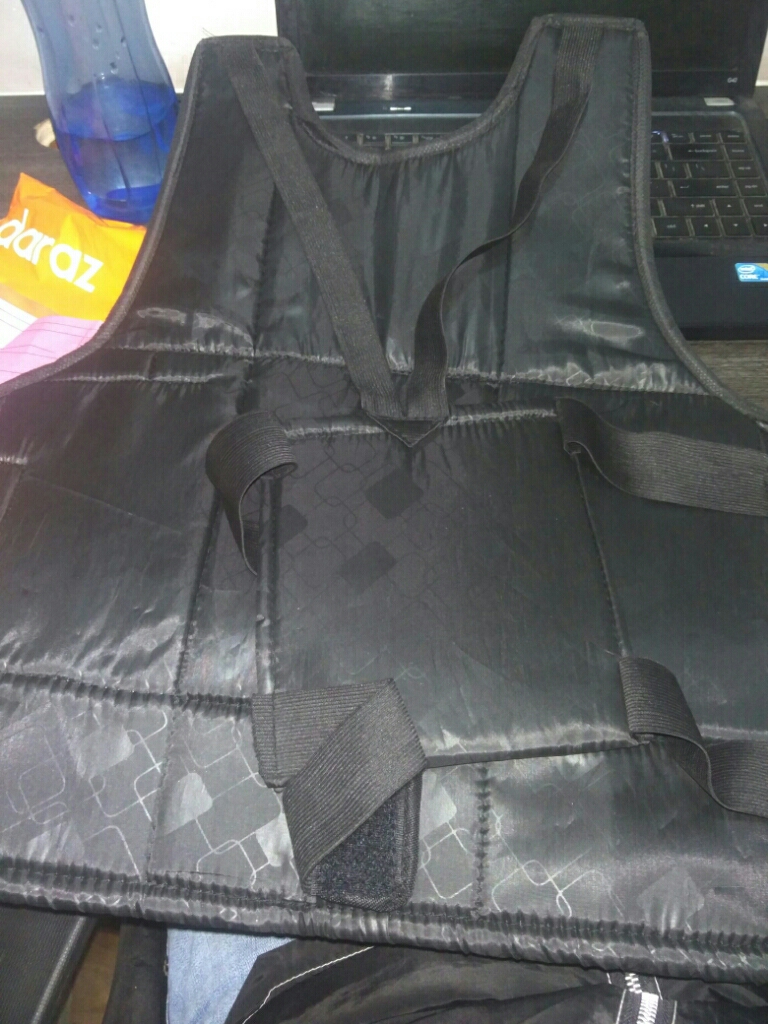 Black Solid Chest Guard