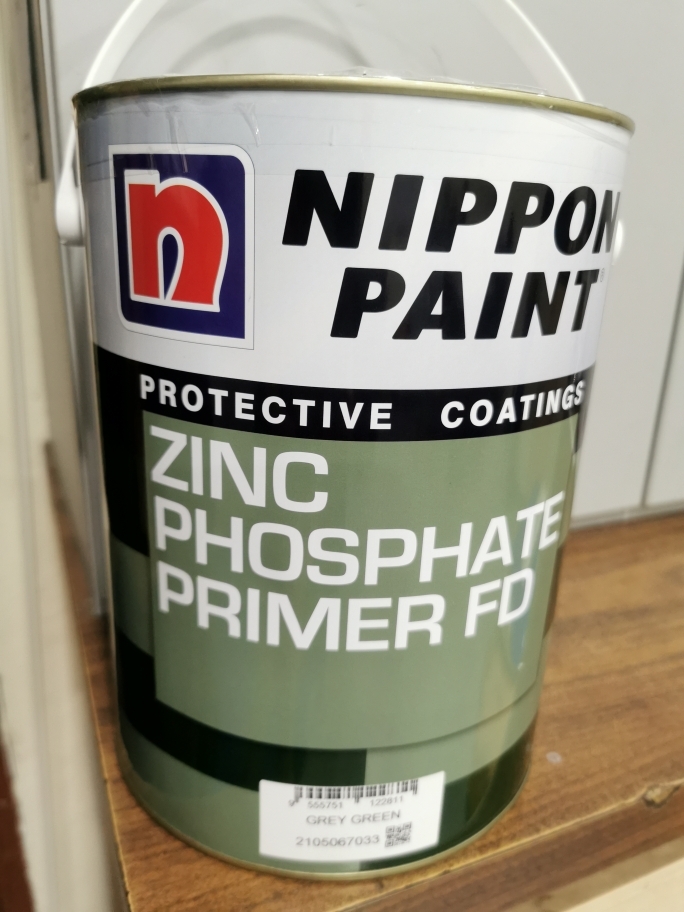 Nippon Paint Zinc Chromate Primer 5L (Grey Green) Lazada