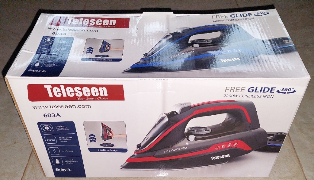 teleseen cordless steam iron