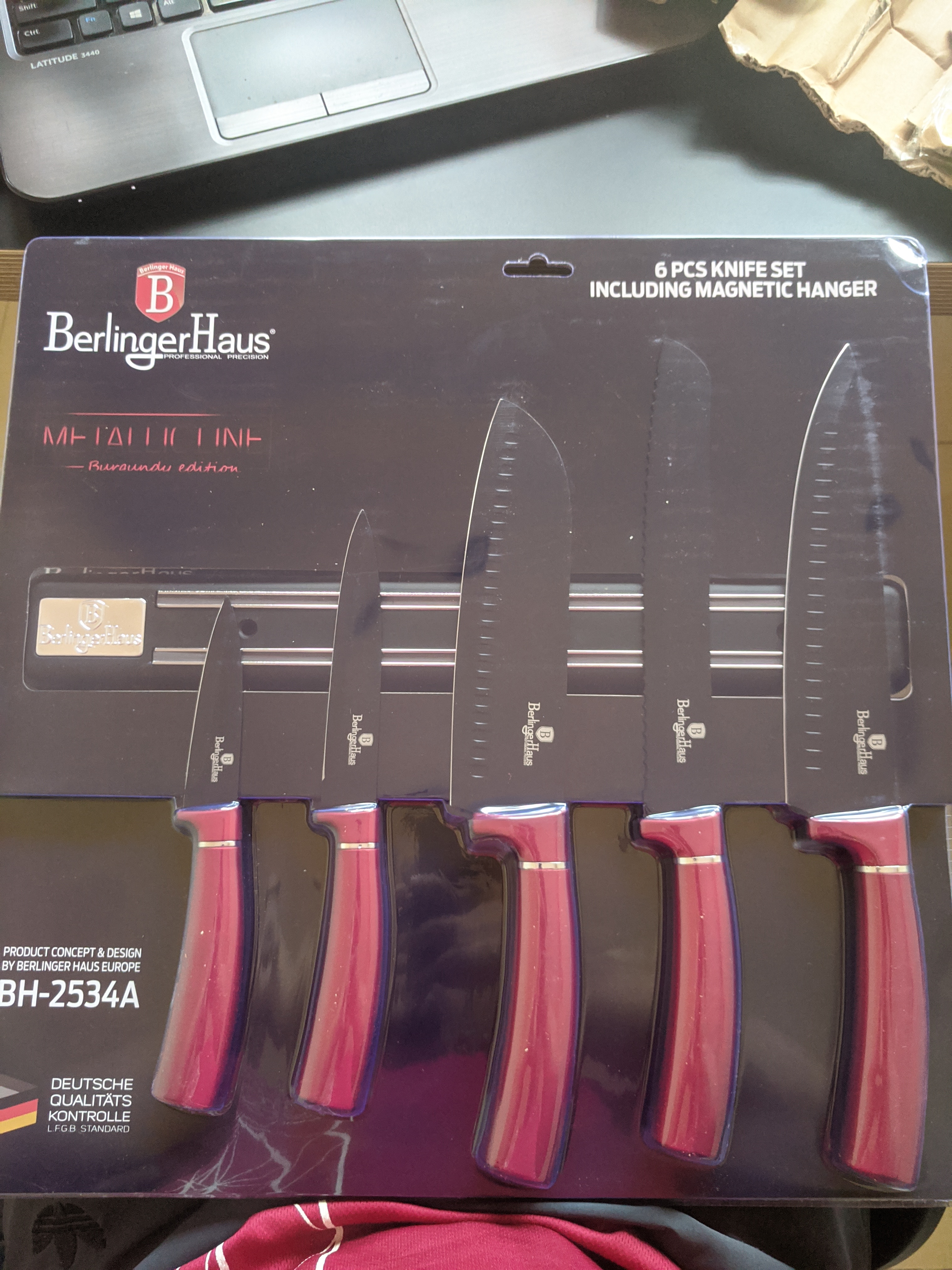Berlingerhaus 6 Pcs Knife Set Burgundy Metallic Line Lazada