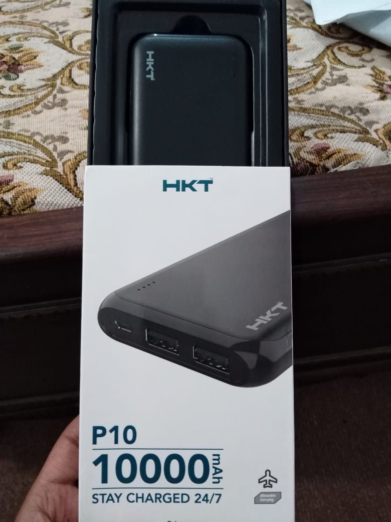  HKT P-10 10000mAh Dual Port Power Bank