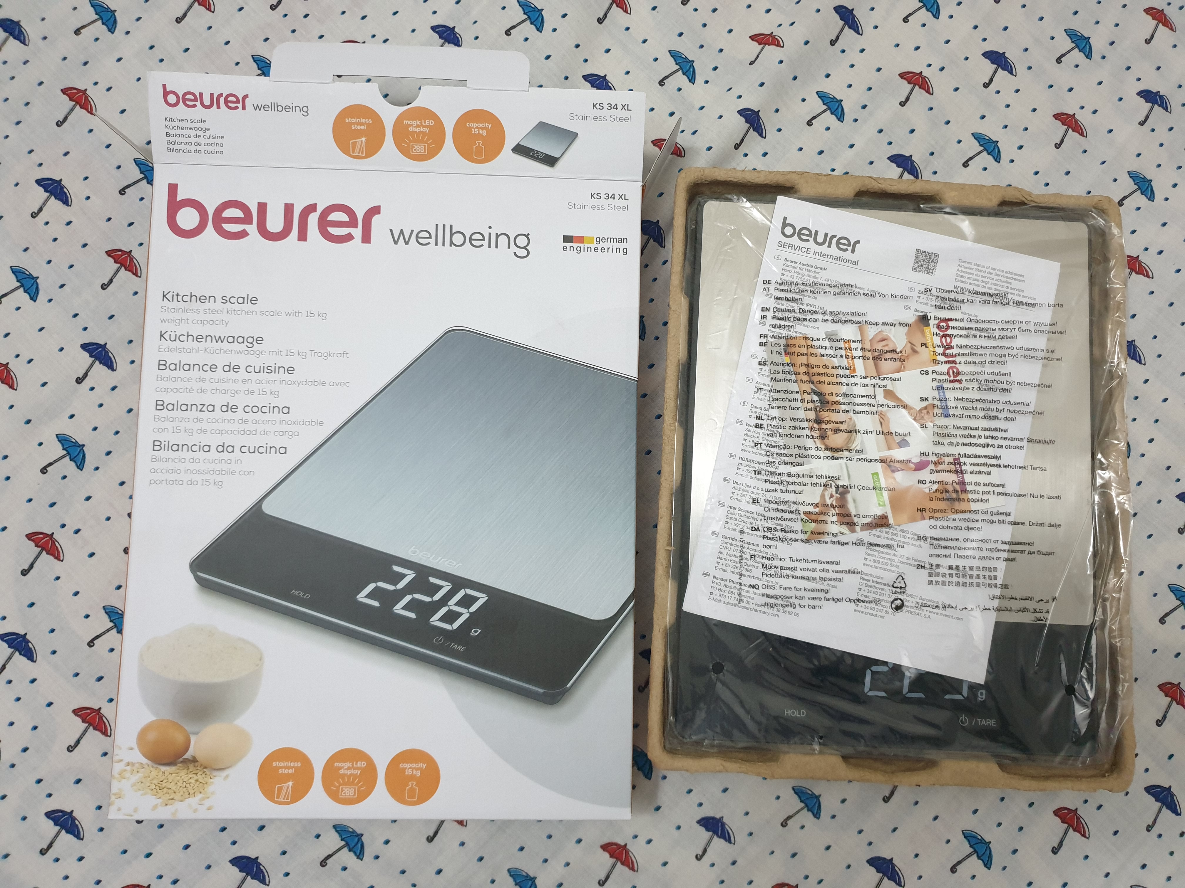 Buy Beurer Kitchen Scale XL, KS 34 on