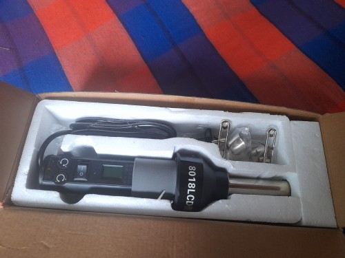 8018LCD Soldering Station – 110V/220V Hot Air Gun With Nozzles, 450℃, LCD Display