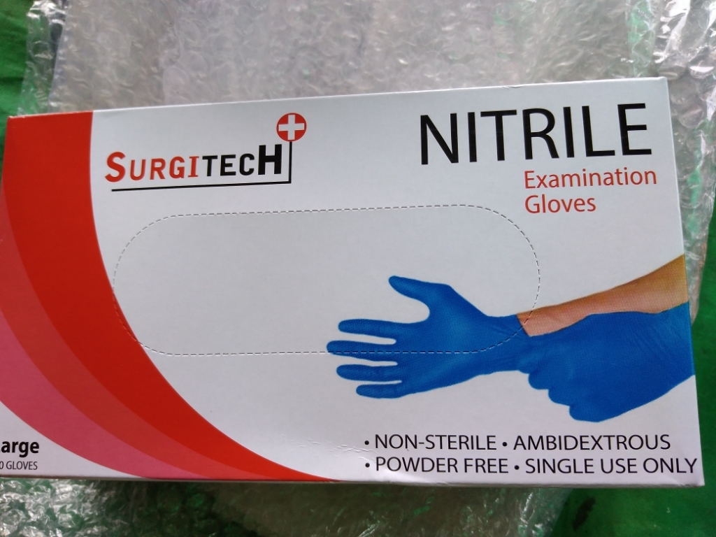 surgitech nitrile gloves