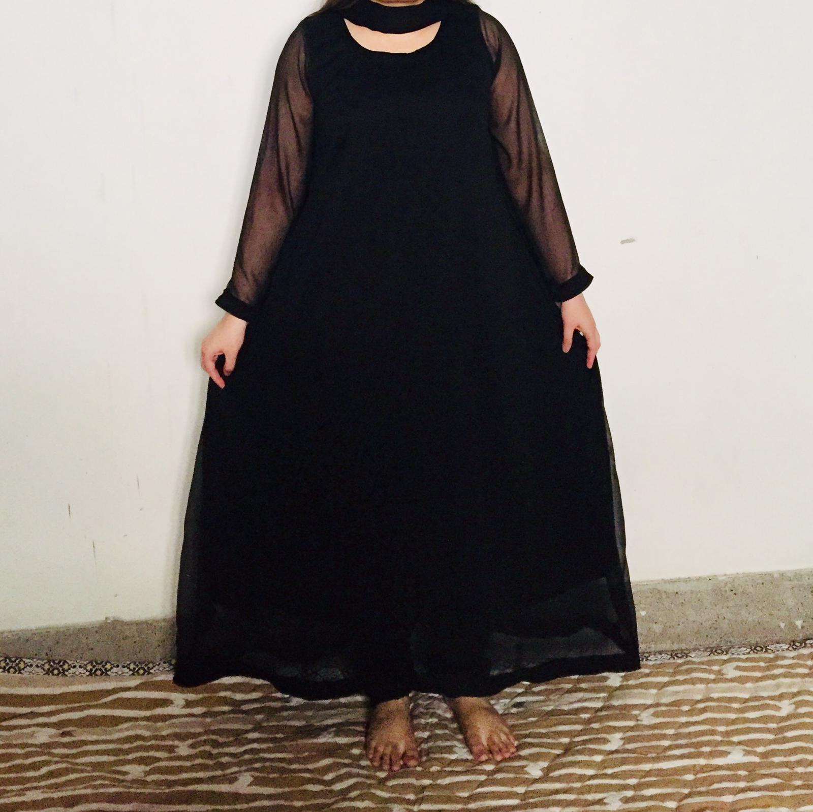 simple chiffon long frocks