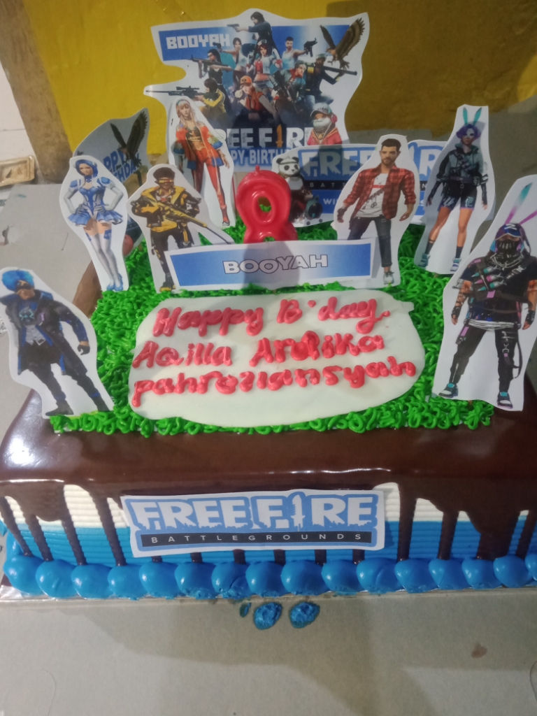 Topper Cake Dan Banner Free Fire Versi 3 Lazada Indonesia