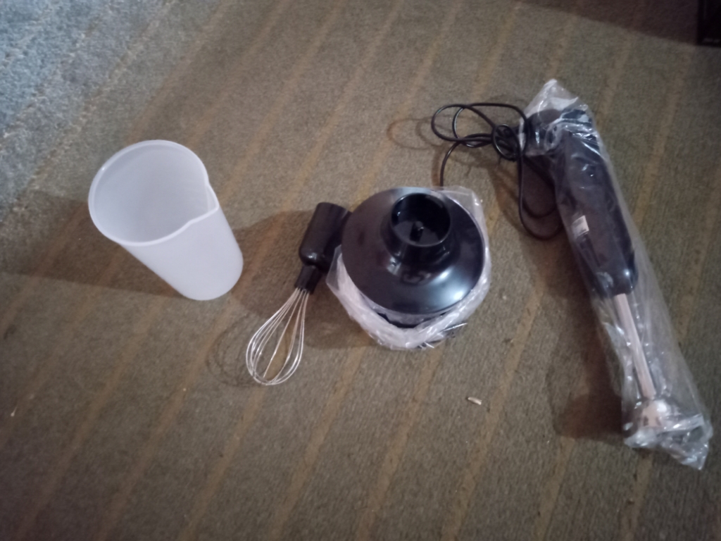 Immersion Blender, Vospeed 1000 Watt 4-in-1 Hand Macao