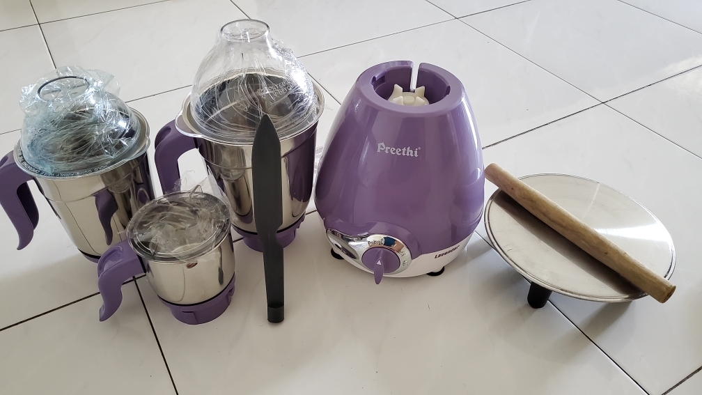Grinder Machine Preethi Mixer Grinder Lavender 600 W Preethi