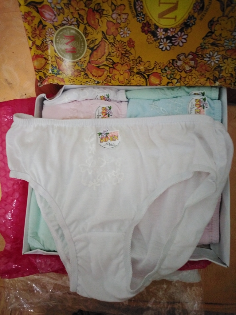Original SOEN bikini panty 12 pcs/box and 6pcs (embroidered and Printed  design) for ADULT