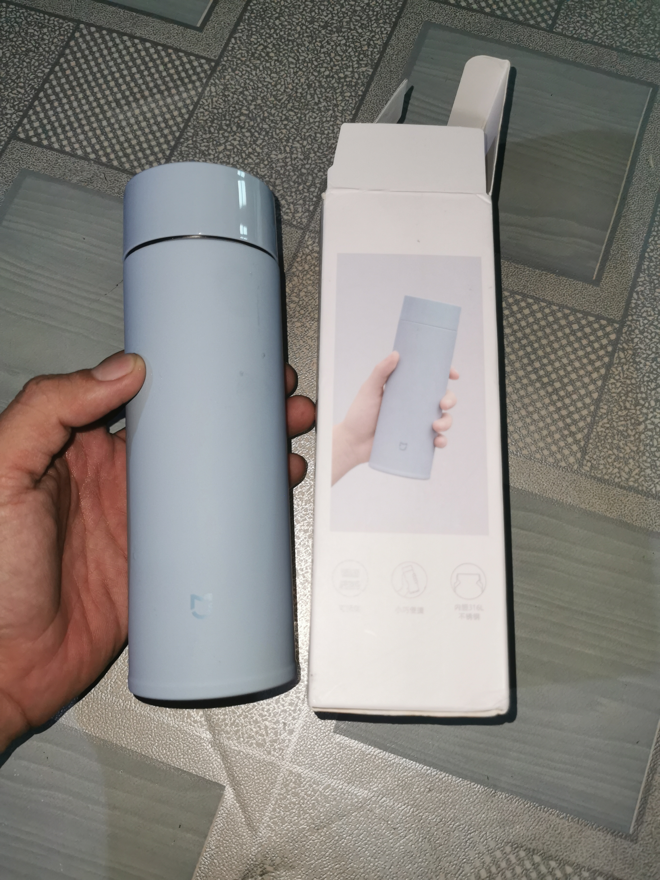 Xiaomi Mijia 350ml Stainless Steel Water Bottle Lightweight