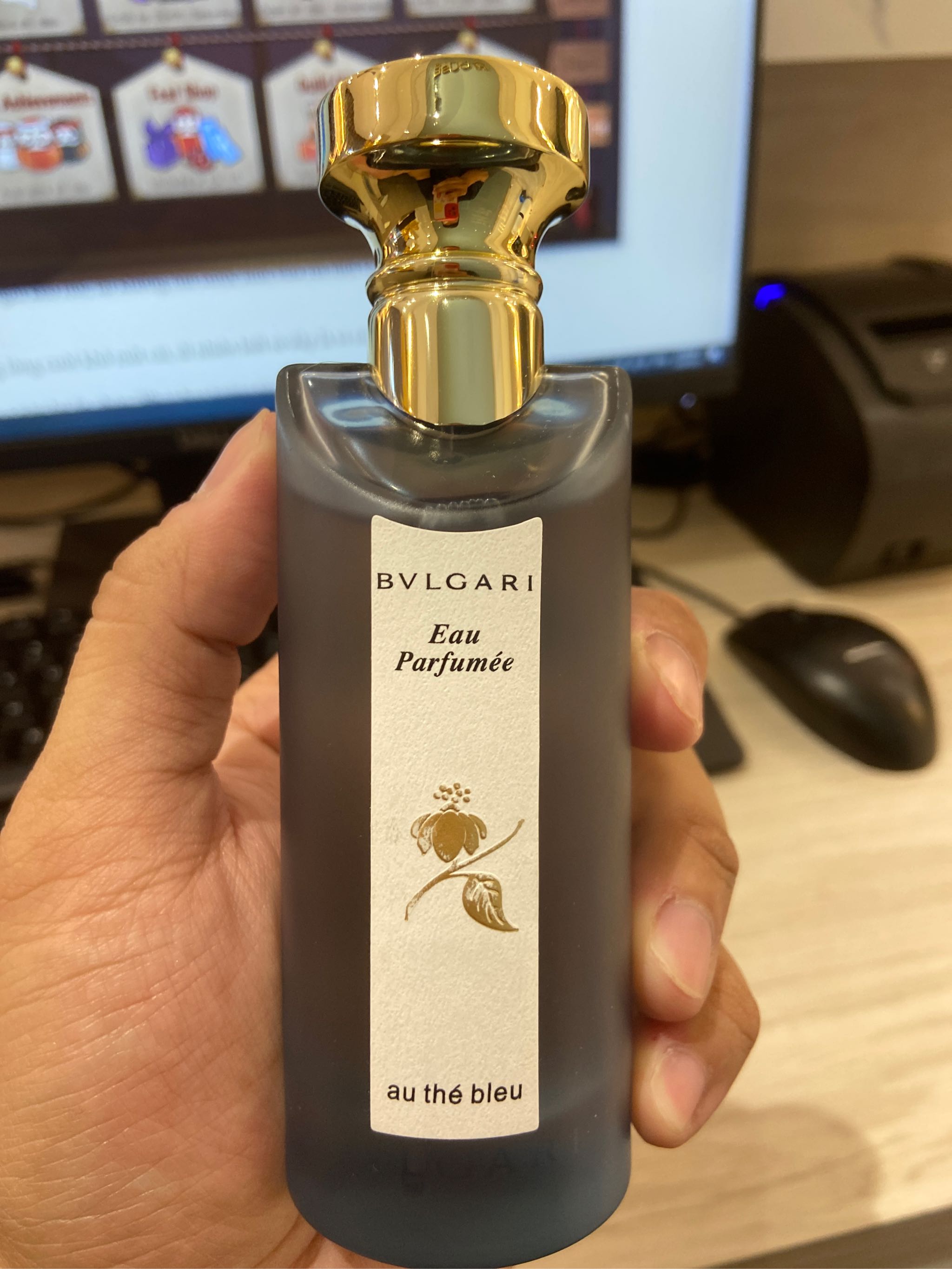 Nước hoa unisex Bvlgari , eau Parfumee au the bleu 75ml 