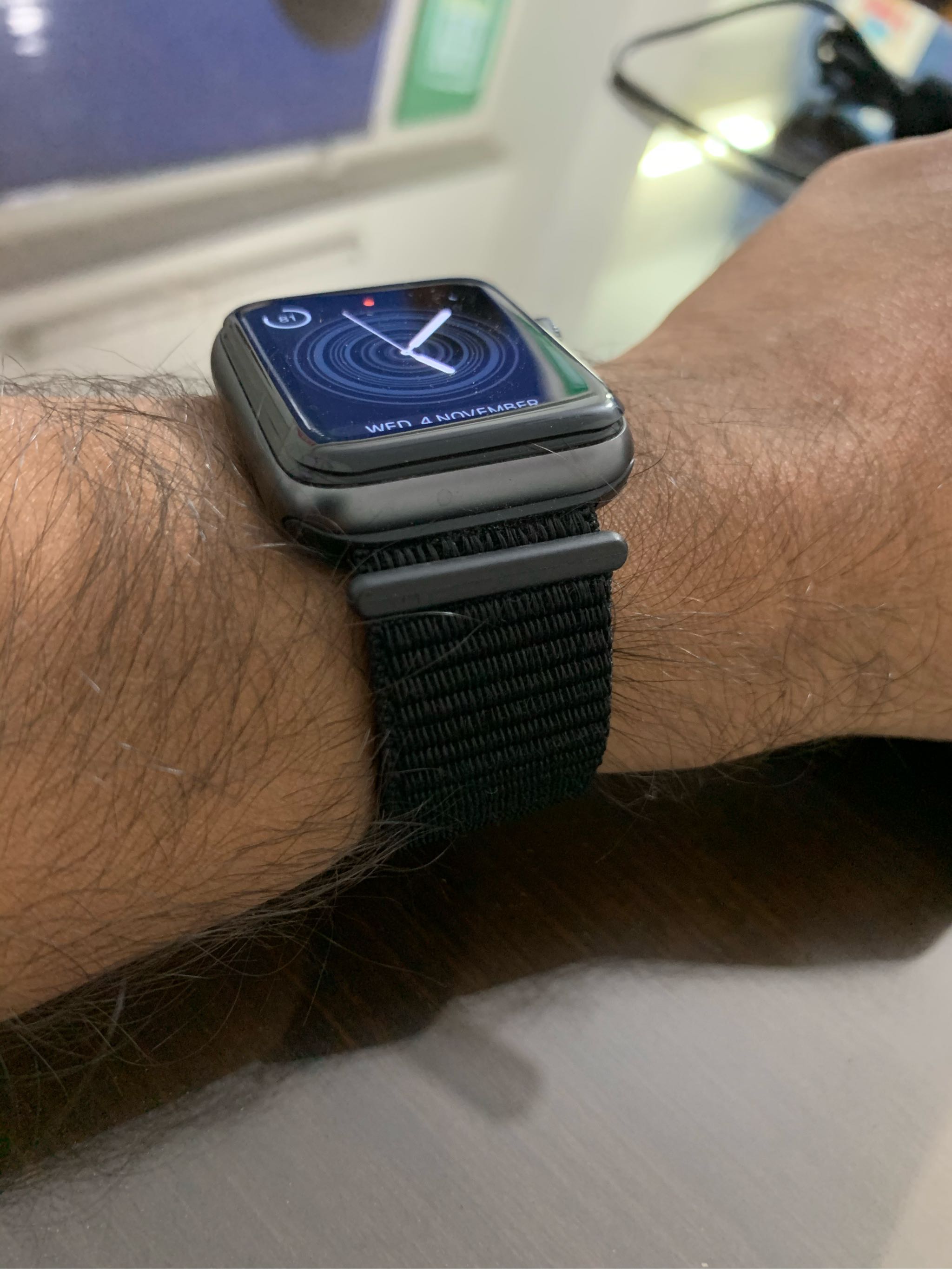 Apple watch storm grey sport loop best sale