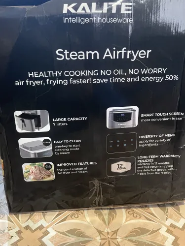 Kalite Steam 7 Air Fryer Oven Digital Display With Touchscreen 7