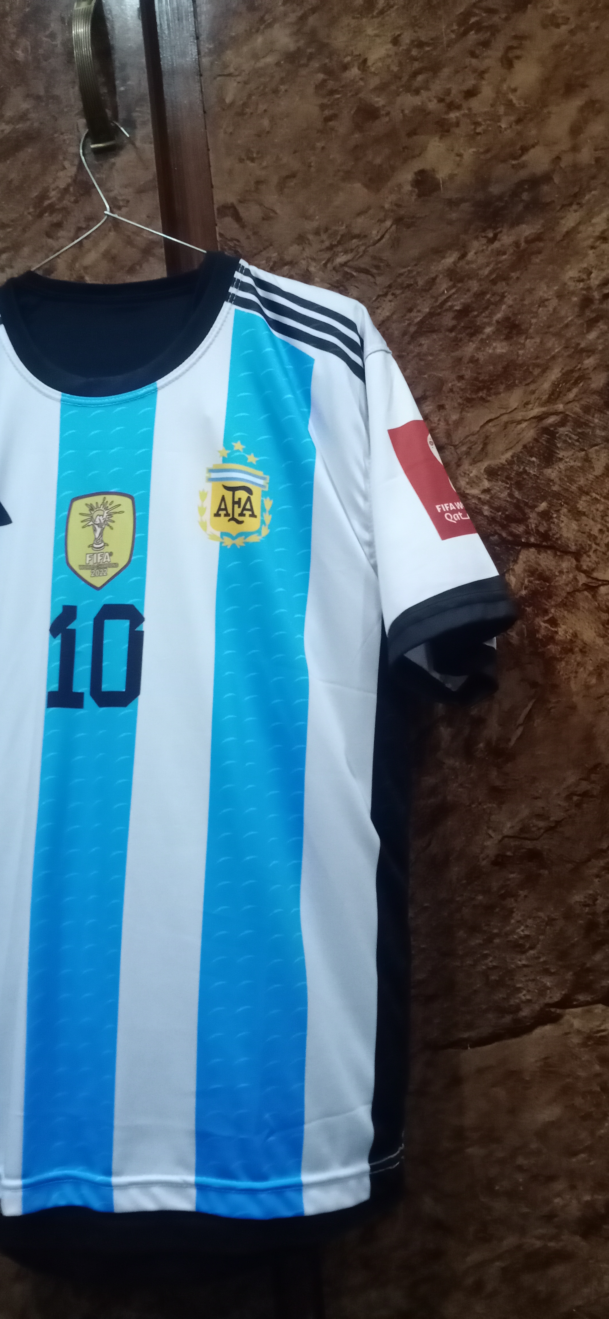 Adidas Argentina Home Shirt with Messi 10 Printing 2022-2023