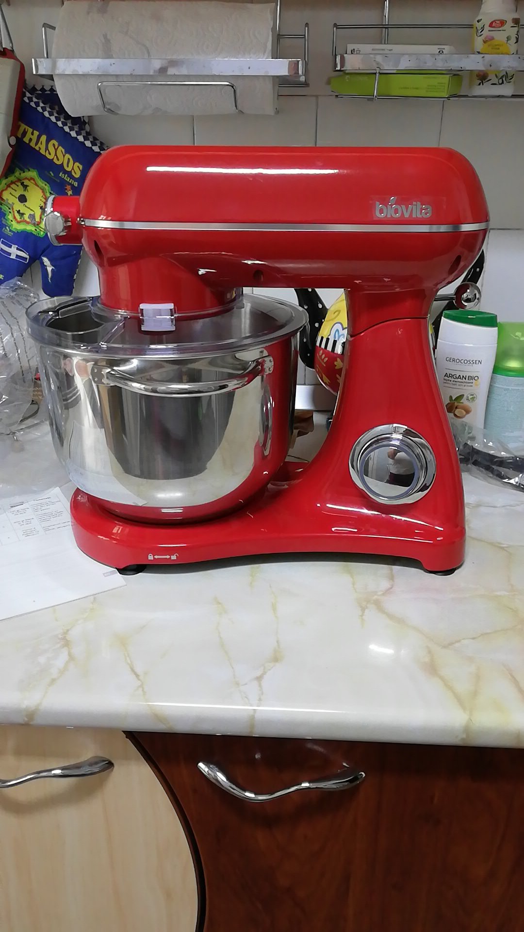 New PHISINIC SM-1522YM 6.5L 800W Household Stand Mixers,Tilt-Head Food Mixer