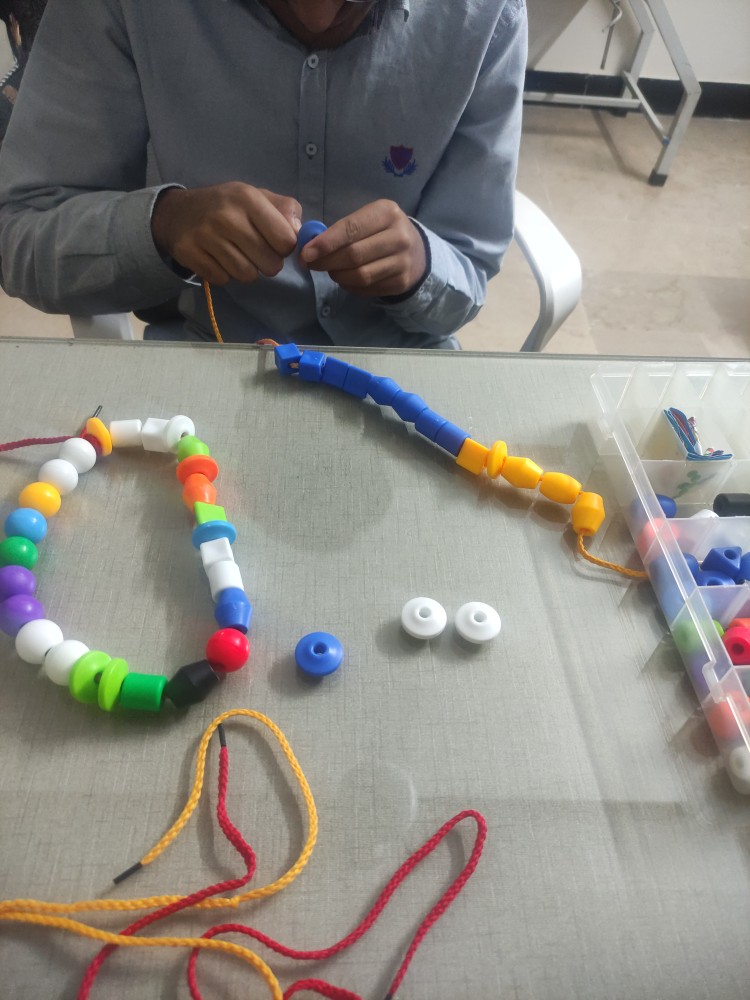 Threading Lacing Beads for Kids Toy for Pre School Beads with