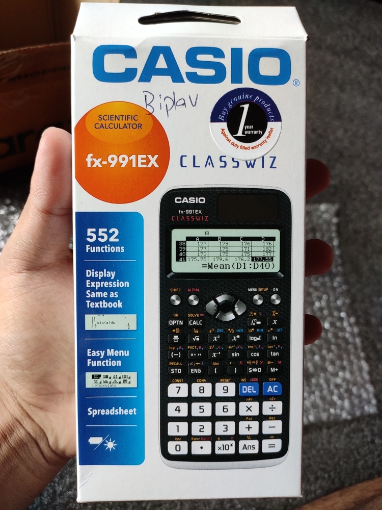 Classwiz calculator