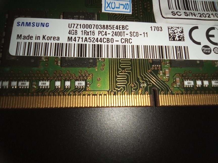 Samsung SK Hynix Micron DDR4 4GB 2400MHz PC4-19200 CL17 1.2V