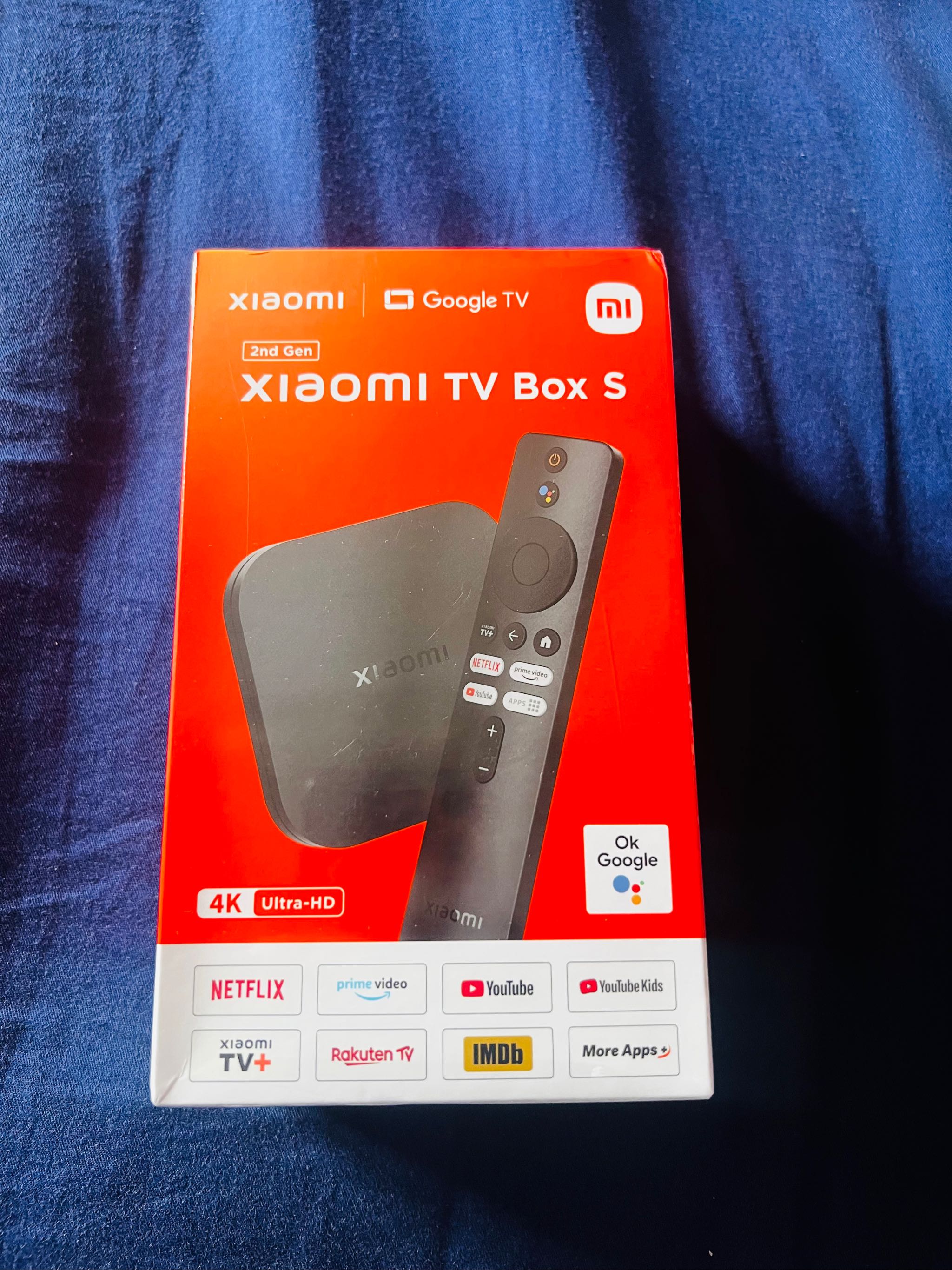  Xiaomi TV Box S 2nd Gen - 4K Ultra HD Streaming Media Player,  Google TV Box with 2GB RAM 8GB ROM, 2.4G/5G Dual WiFi, Bluetooth 5.2 &  Dolby Audio and DTS-HD