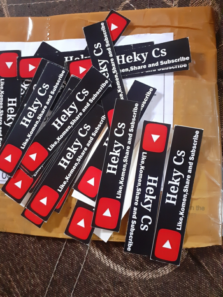 Isi 30 Lembar) Stiker Costum Nama Youtube Sticker Youtuber Set Setiker  Youtube Subscriber Vynil | Lazada Indonesia