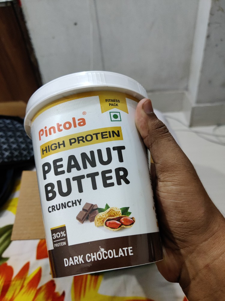 Pintola HIGH Protein DARK Chocolate Peanut Butter (Crunchy, 1kg