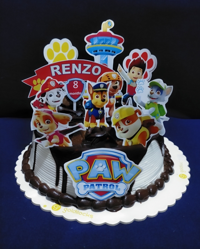 Paw Patrol Cake Toppers With Personalized Name And Age Of The Celebrant Lazada Ph