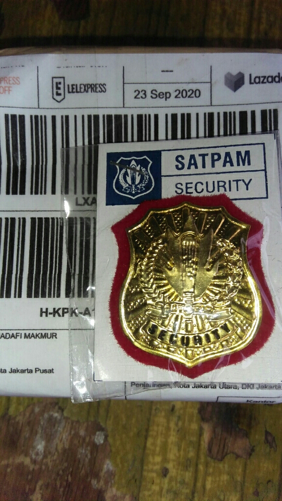 Pin Kwenangan Satpam Security Lazada Indonesia