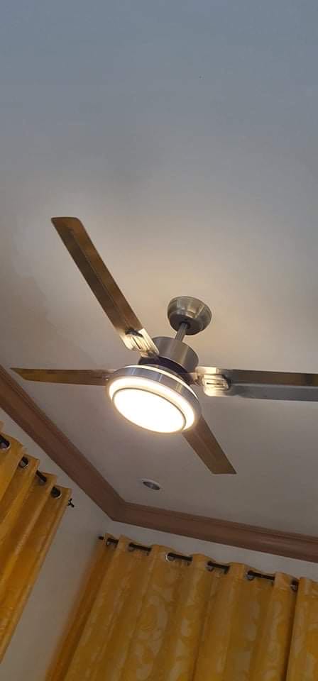 Kruzo Yuhao Modern Ceiling Fan With, Hampton Bay Escape 68 In Brushed Nickel Indoor Outdoor Ceiling Fan