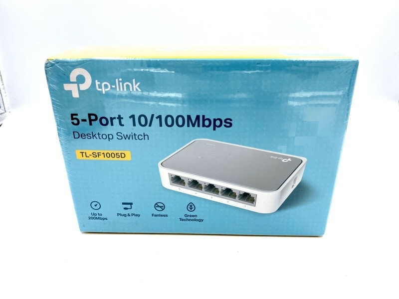 TP-Link 8 Port 10/100Mbps Fast Ethernet Switch , Desktop Ethernet Splitter  , Ethernet Hub , Plug and Play , Fanless Quiet , Desktop Design , Green