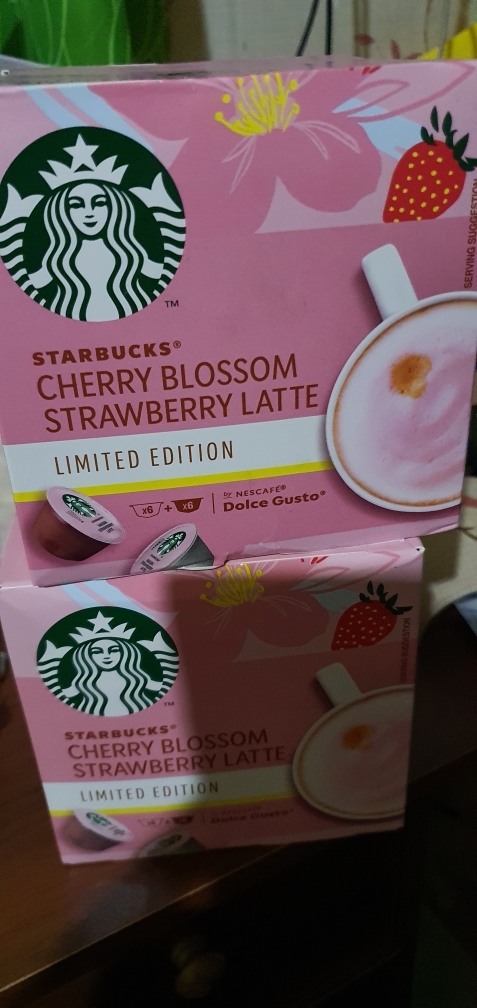 STARBUCKS Cherry Blossom Strawberry Latte by NESCAFE Dolce Gusto
