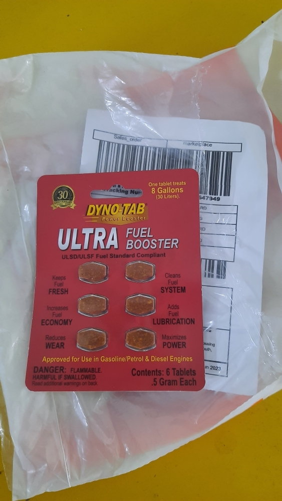 Dyno-tab Octane Booster - 6 Tab High Performance Racing Formula Card