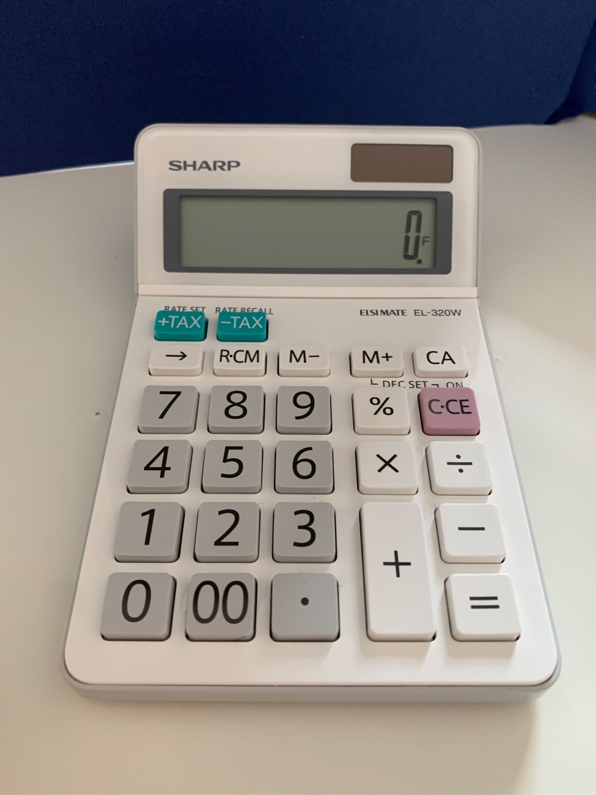Sharp EL-320W Desktop Calculator EL320 White 