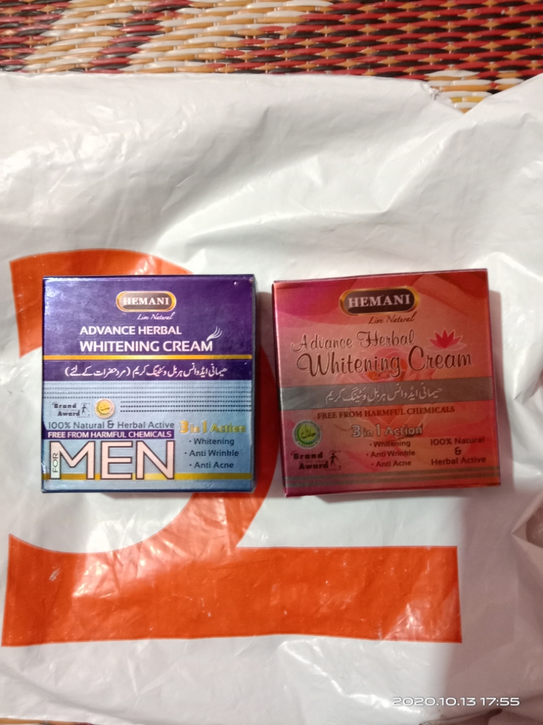 hemani advance herbal whitening cream