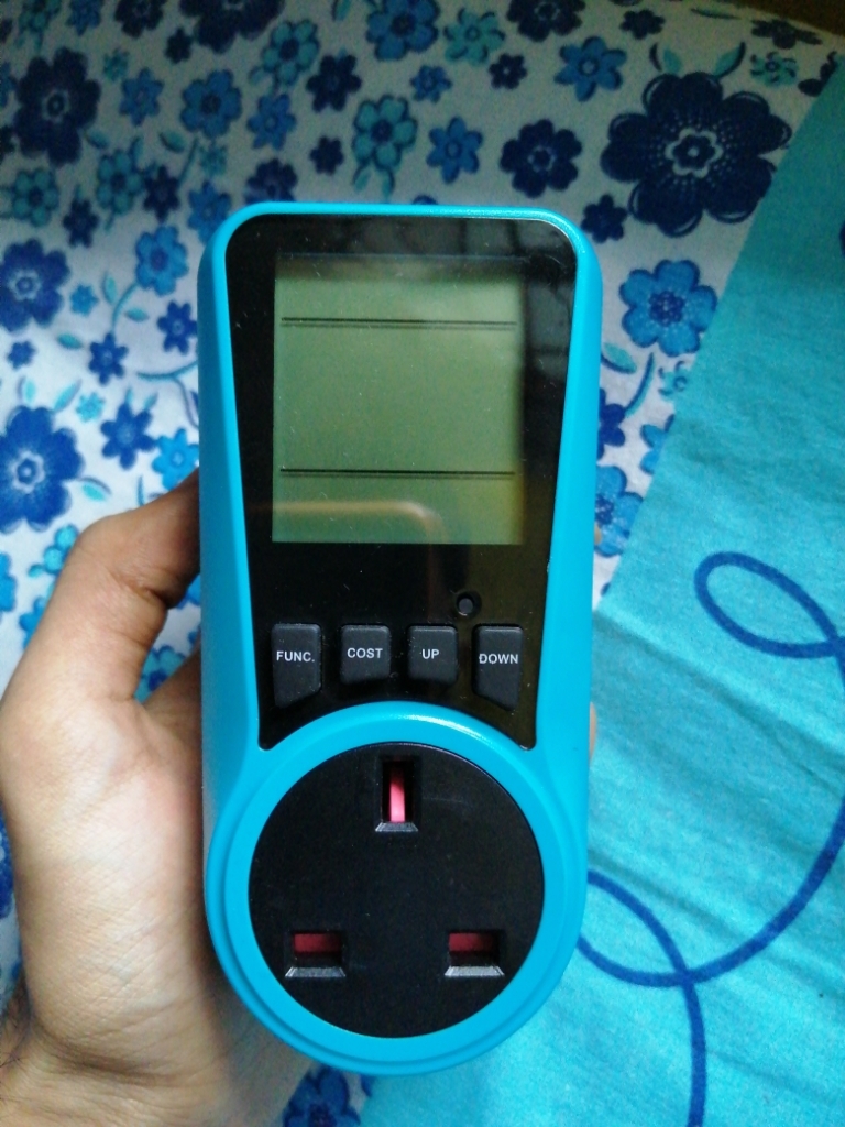 Power Meter Energy Monitor Plug, Tapsin Energy Monitor Backlight LCD On