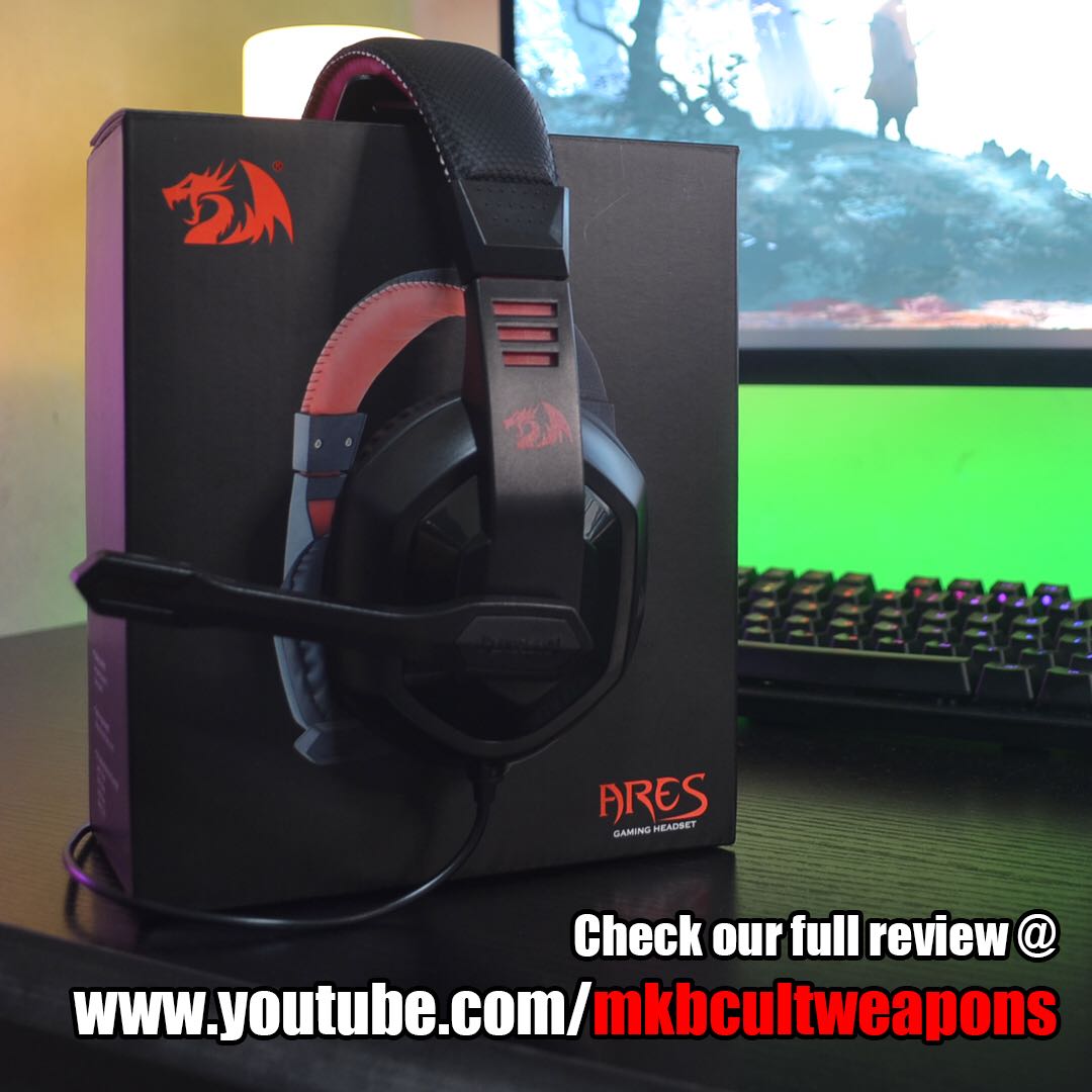 Redragon H120 Ares Gaming Headset Wired Over Ear PC Gaming