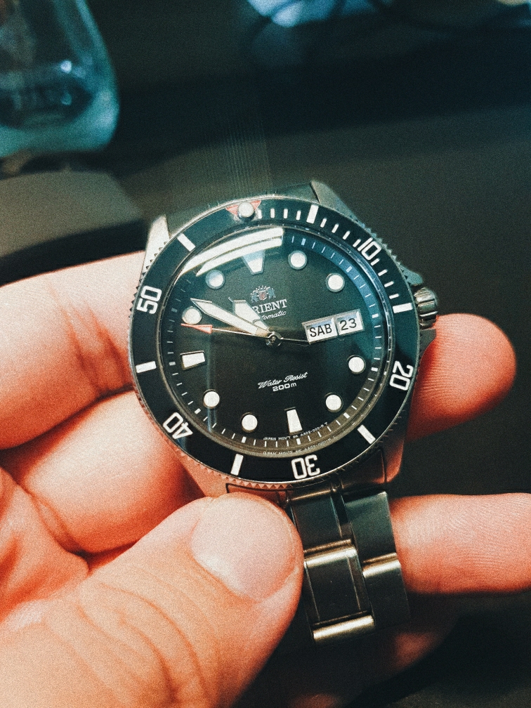 Dual Time Orient Ray Ceramic Bezel G0553 SNZF17 Double Dome