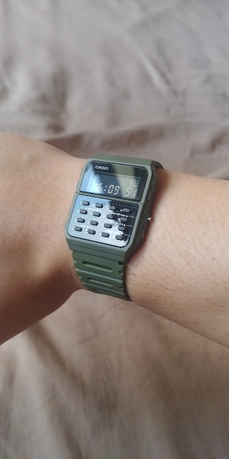 Watchspree Casio Data Bank Calculator Green Resin Band Watch Ca53wf 3b Ca 53wf 3b Lazada Singapore