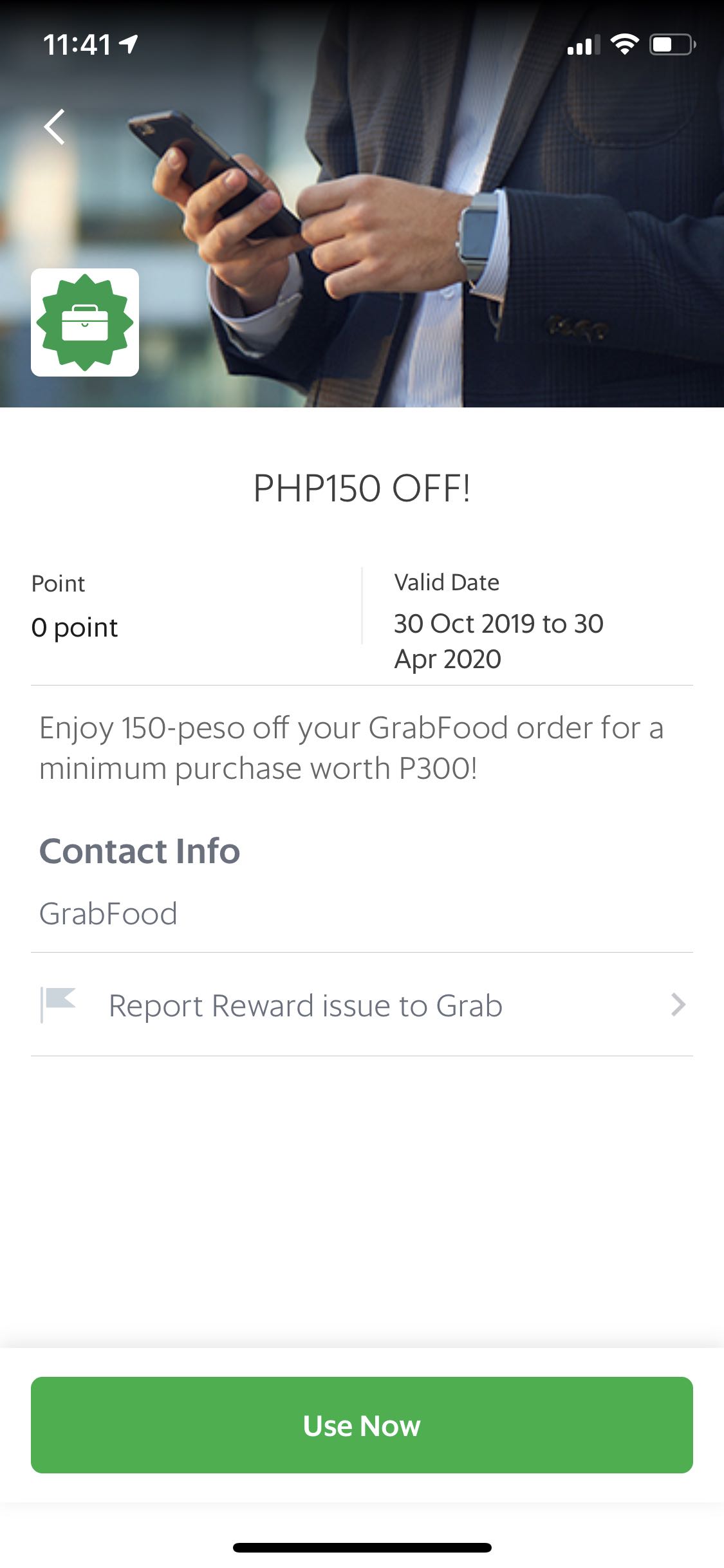 Code eVoucher) Grab (SMS Food Promo P150 (SMS P150 Grab Code eVoucher) Promo Food