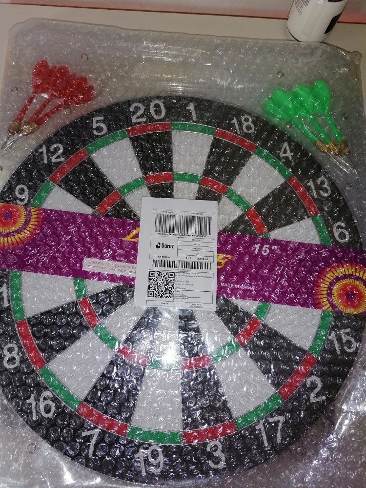 Champion Dart Board - Indoor Hanging Number Target Game with Steel