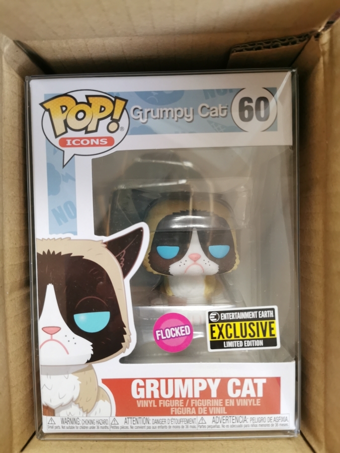 Funko Pop: Icons - Grumpy Cat - Grumpy Cat (Flocked) #60