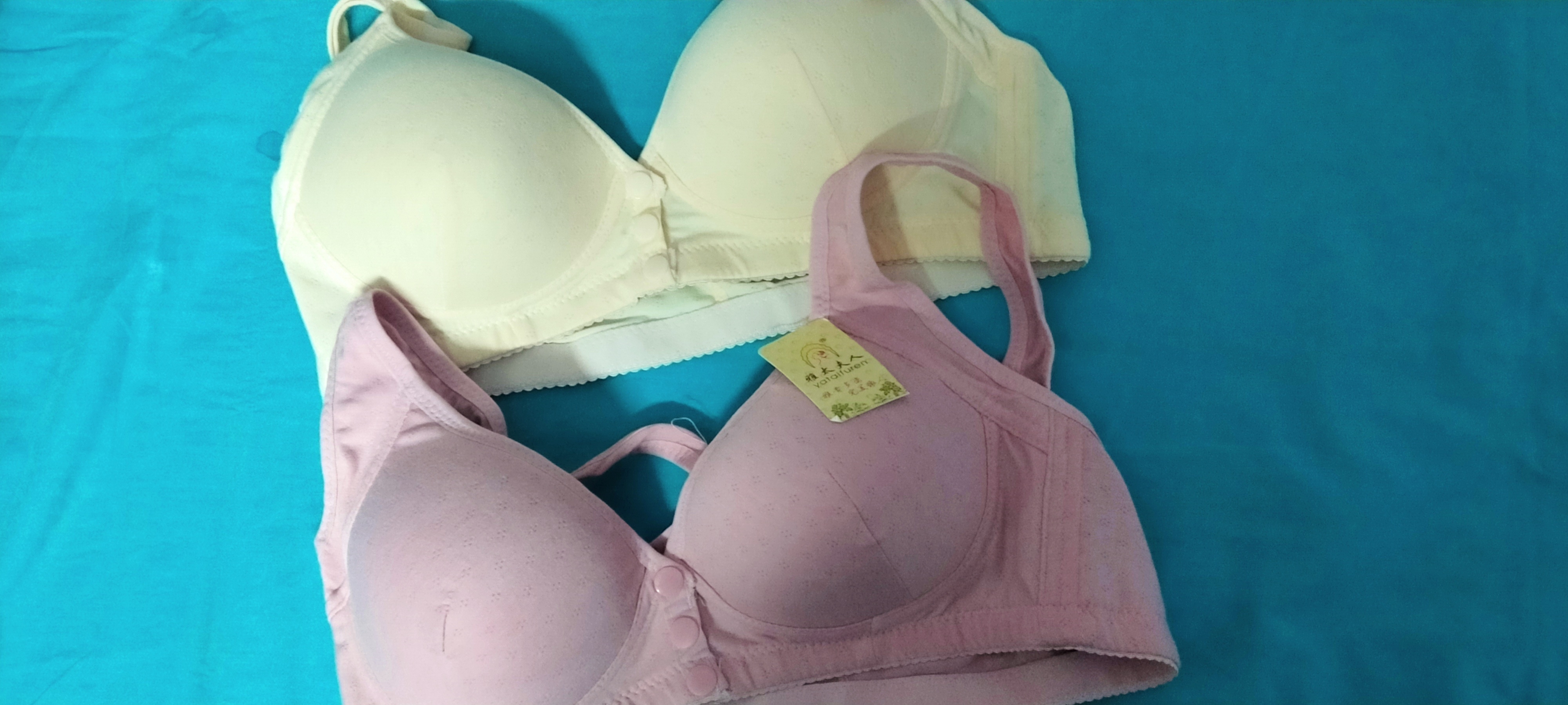 Women Front Button Style Breastfeeding Bra Natural Cotton Bra For Women and  Girls