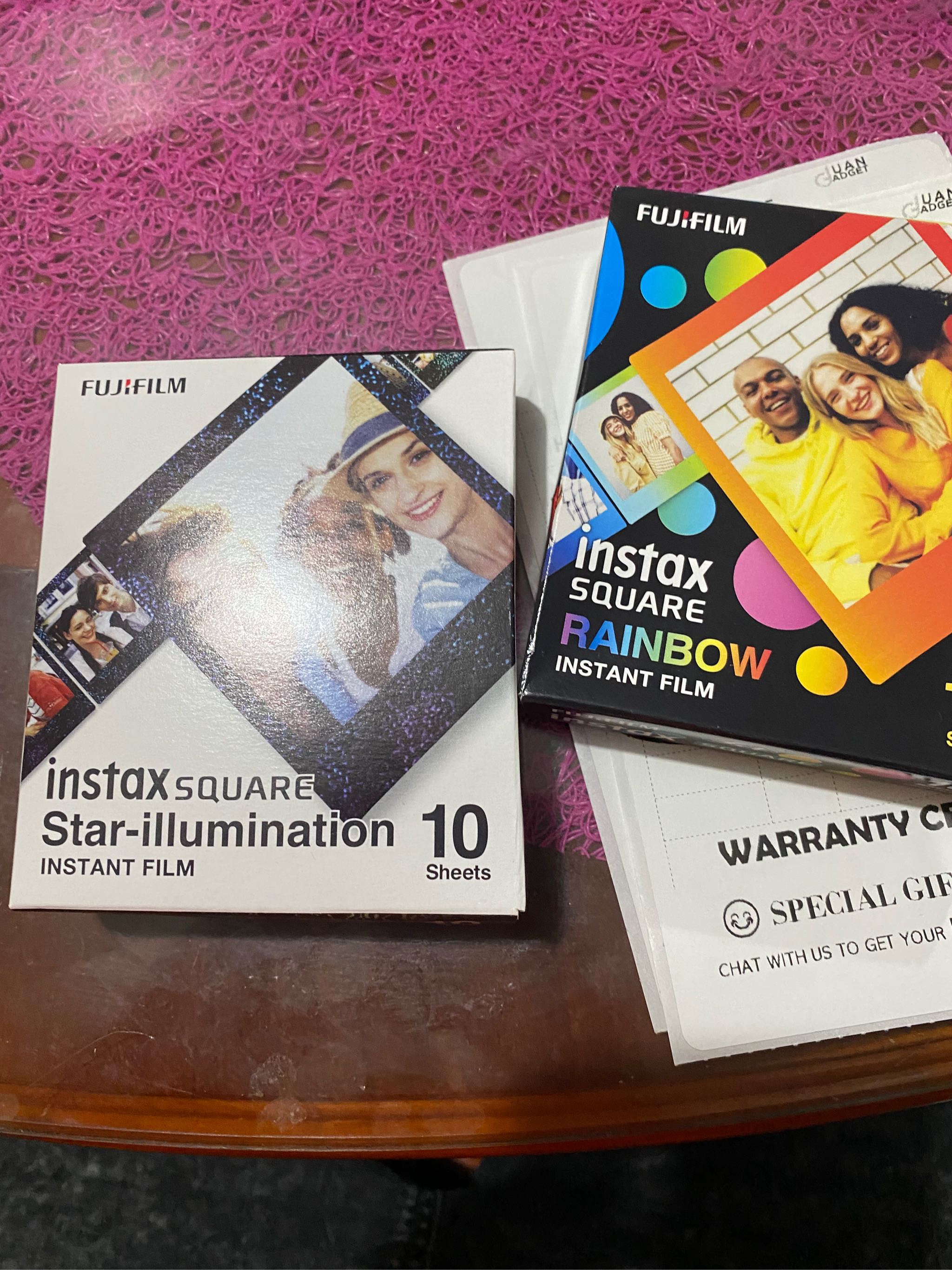 Fujifilm Instax Square Rainbow Frame 10 Sheets Film for Fujifilm