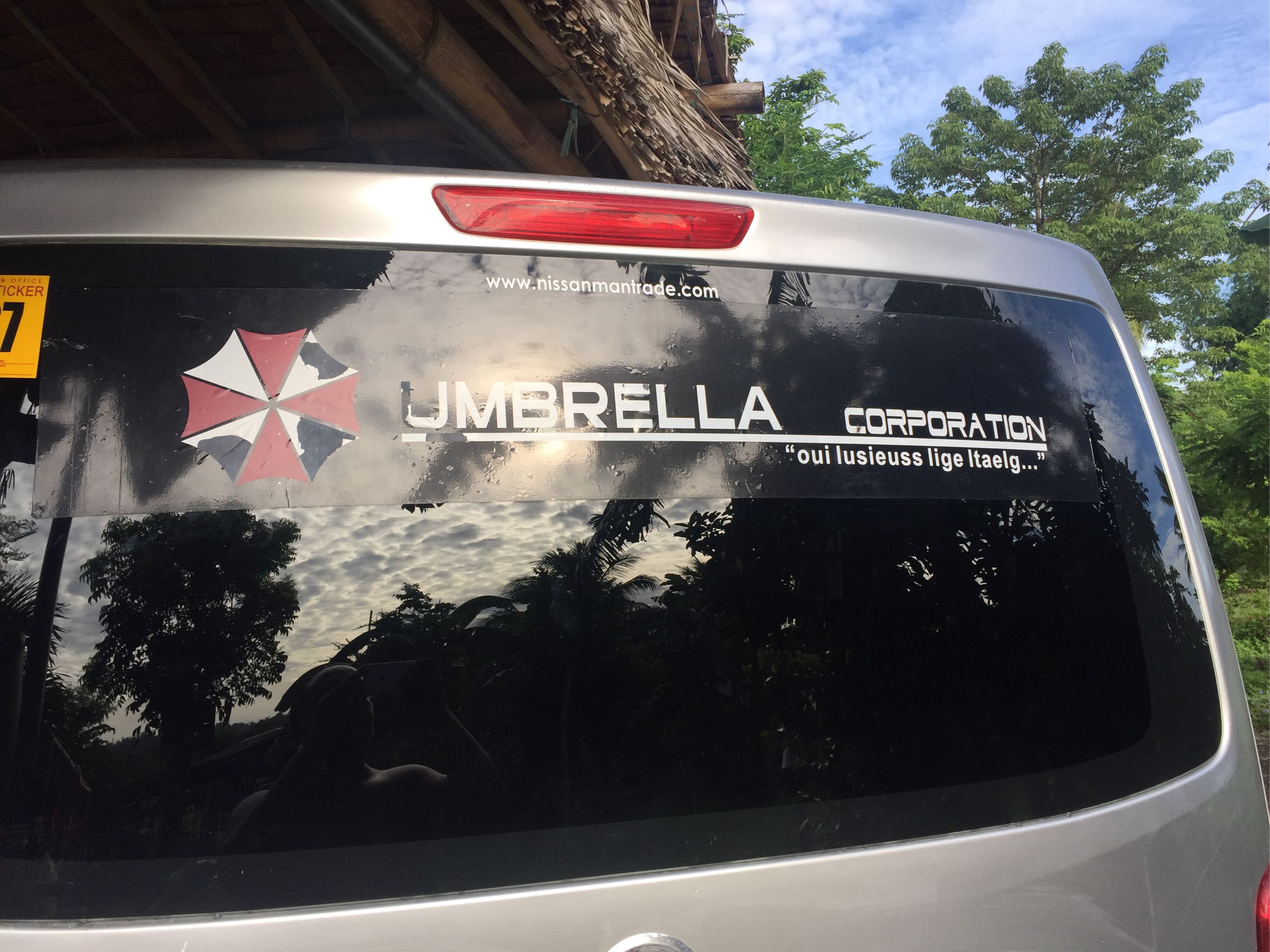 Express Delivery】 Universal Car Decoration Windscreen Windshield Sticker  Car Sticker For Toyota Ford Nissan Mitsubishi Hilux Suzuki Multicab Carry  Exterior Bumper Sticker Resident Evil Car Stickers