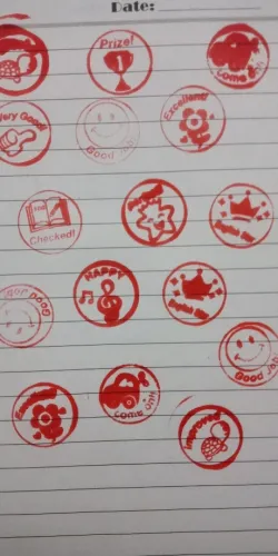 Set of 10pcs Appreciation Stamps star smiling face, nice work etc Kids –  Karachi Stationers