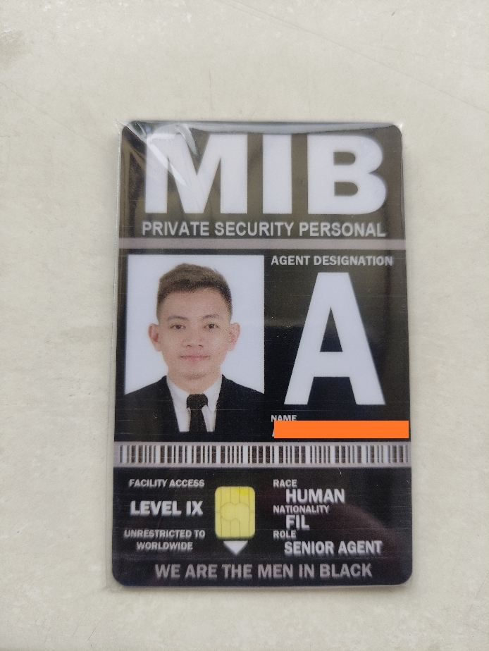 Men In Black Id Card