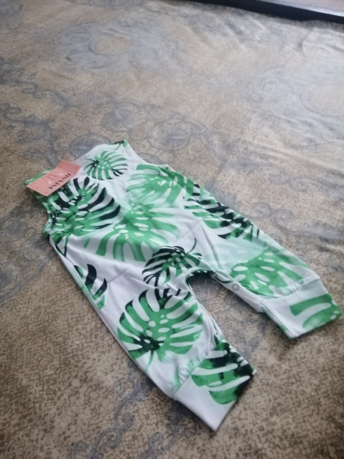  Independence Day  toddler Infant Baby Girl Boy Banana Leaves Romper Jumpsuit Outfits White Clothes