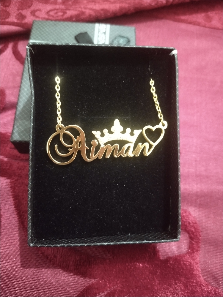 Aiman name deals locket