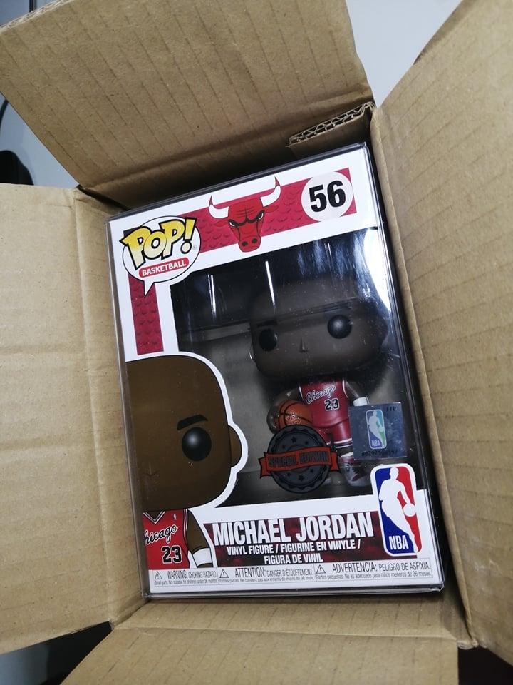 Funko Pop NBA Bulls Michael Jordan White Jersey Special Edition Sticke –  Animetasia