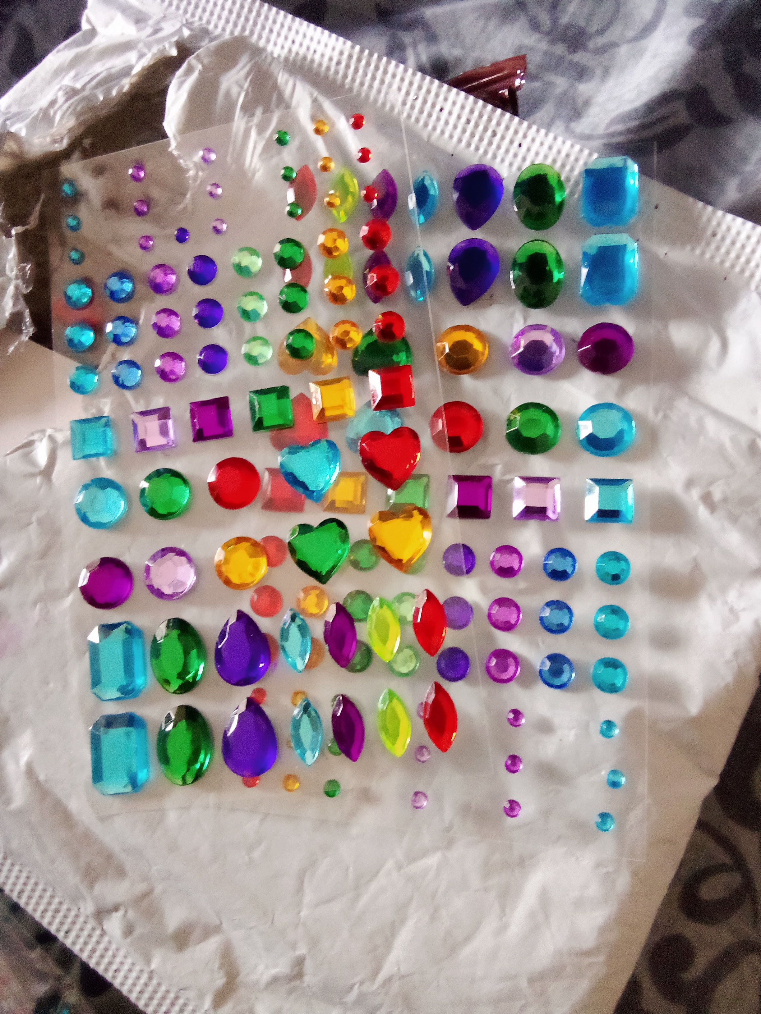 Self-adhesive Rhinestone Sticker Bling Craft Jewels Crystal Gem