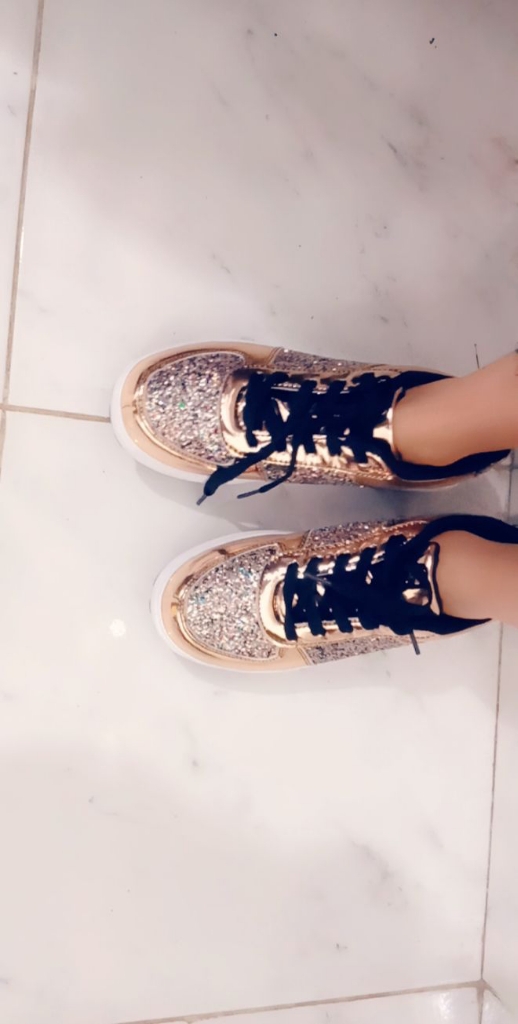  Women Sneakers Wedges Sequins Sport Shoes